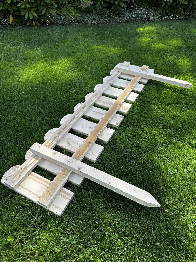 Płotek drewniany ogrodowy do rabaty 125cm