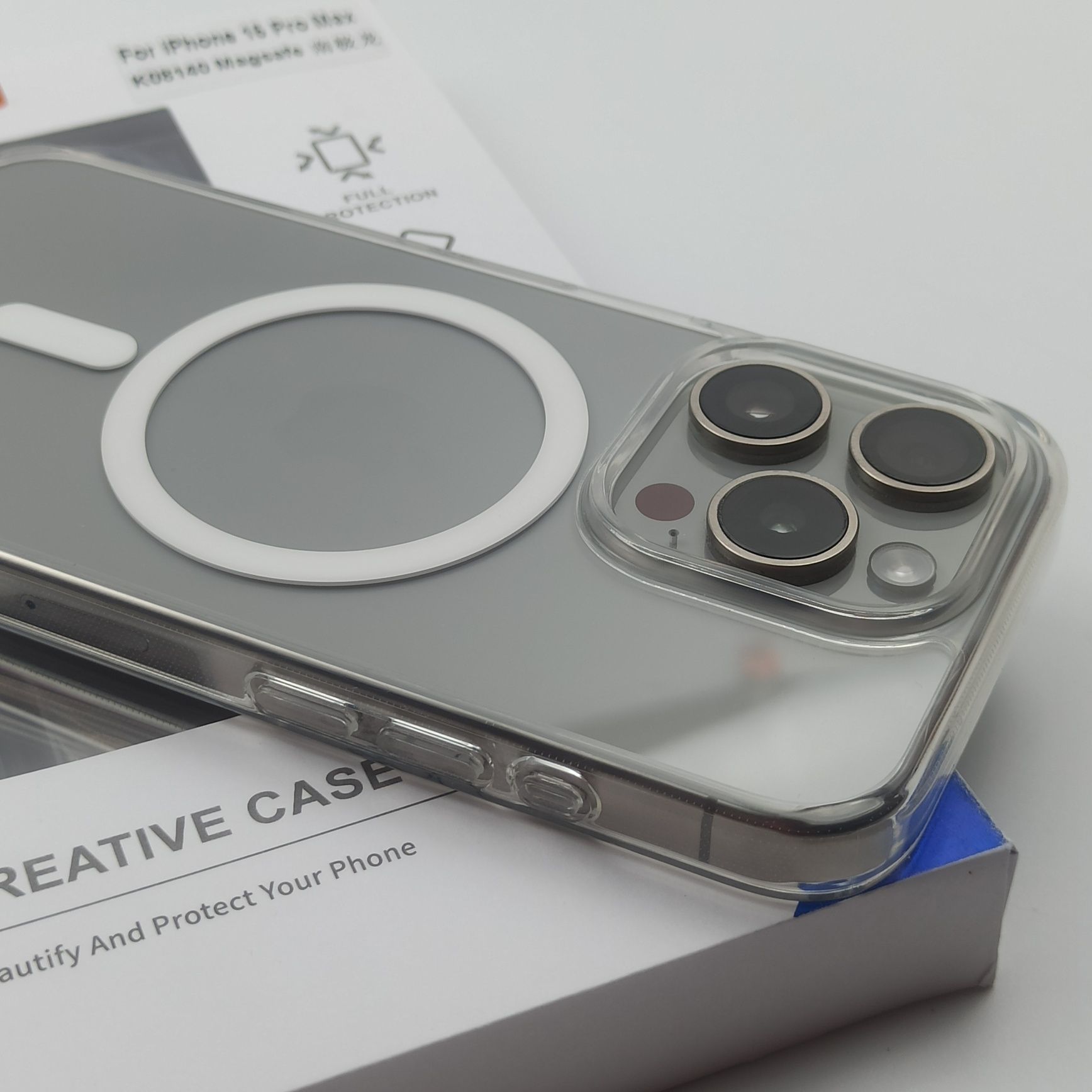 Прозрачеый чехол Mocolo Clear Case iPhone 15 Pro + Magsafe