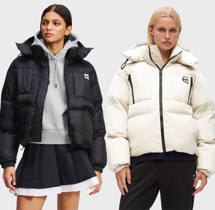 Стильний зимовий пуховик жіночий Karl Lagerfeld куртка