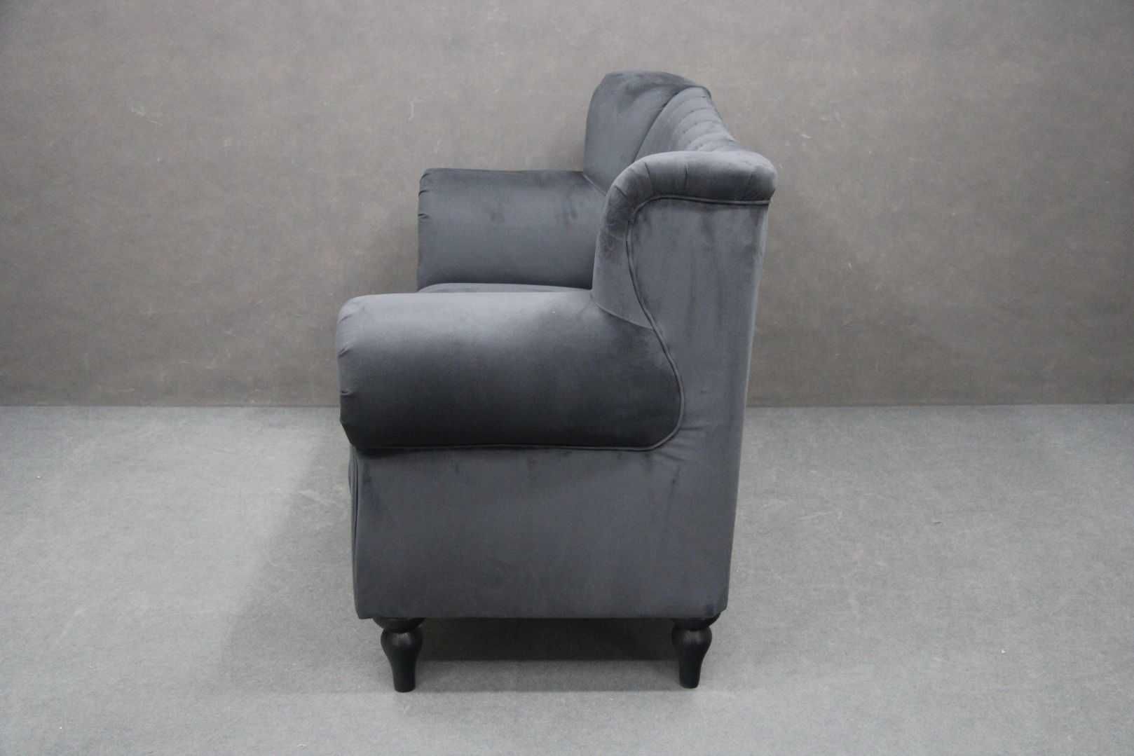 Sofa kanapa BAROCK grafitowa nowa wypoczynek 170 cm BGM24.pl B 5338
