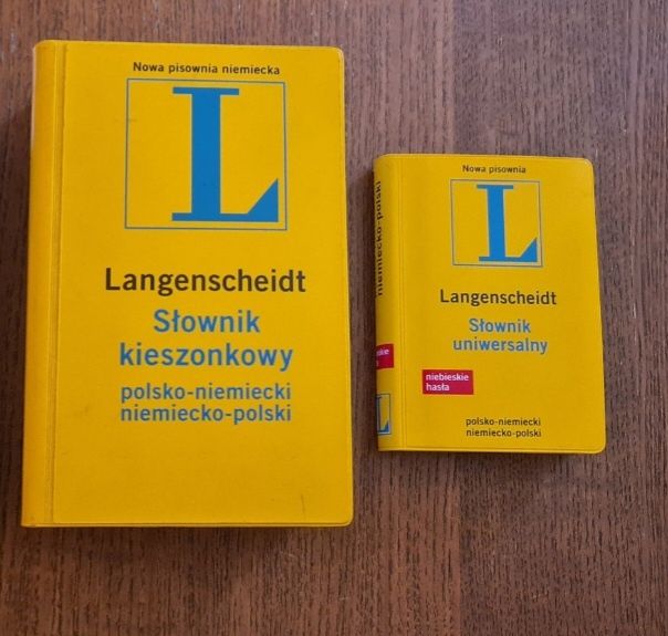 Langenscheidt niemiecki słowniki kieszonkowe 2 sztuki