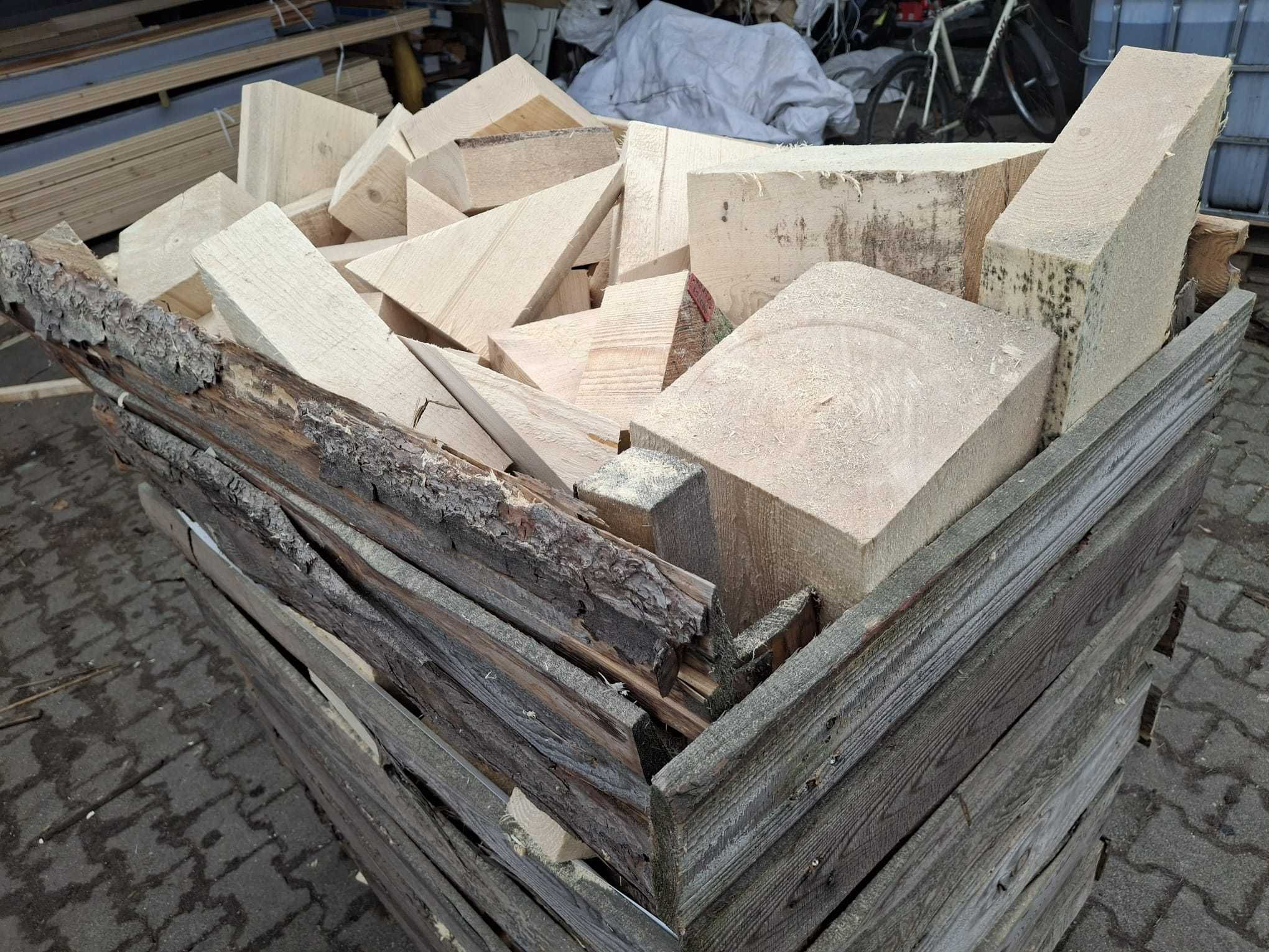 Drewno opałowe grube, kosze opałowe mix