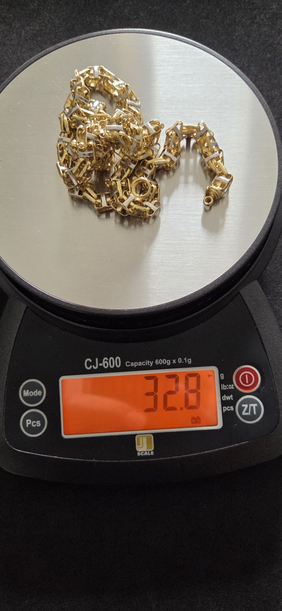 Łańcuch z białym złotem!  Nowy model pr 585 14K