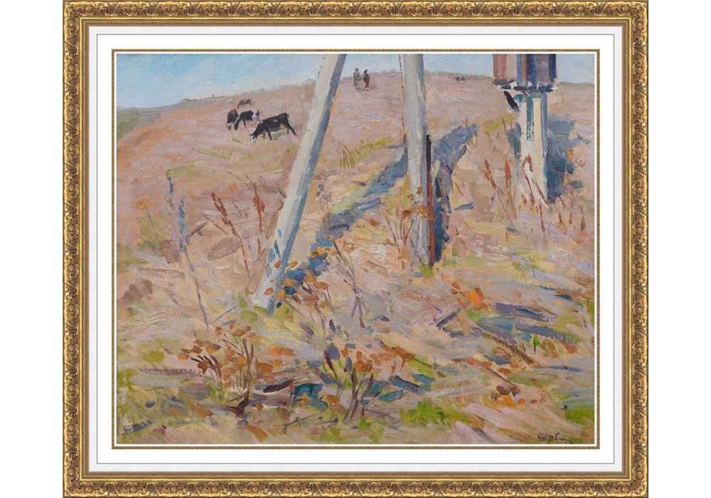 Яблонская Татьяна Ниловна (1917-2005). Седнев. к/м. 50*60 см Яблонська
