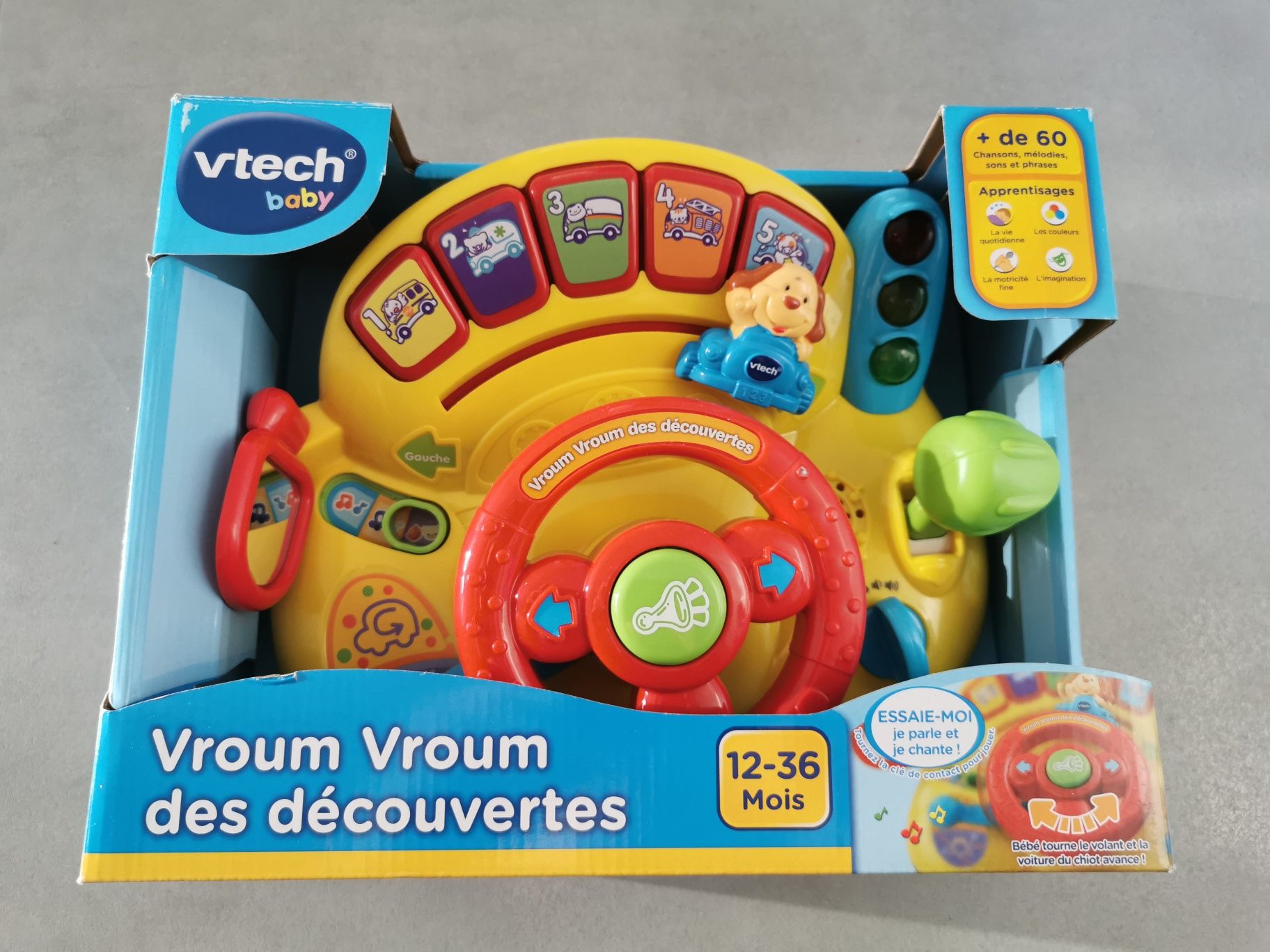 VTech, zabawka interaktywna Kierownica małego rajdowca