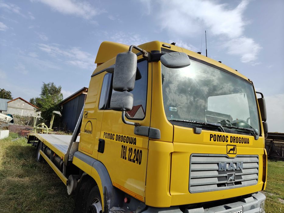 Man TGL 12.240 Pomoc Drogowa Laweta Autolaweta Najazd Lohr Ładown 6500