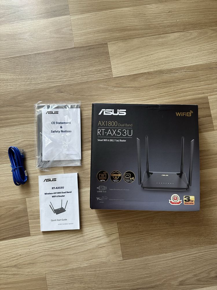 Роутер маршрутизатор ASUS AX1800 Dual band RT-AX53U