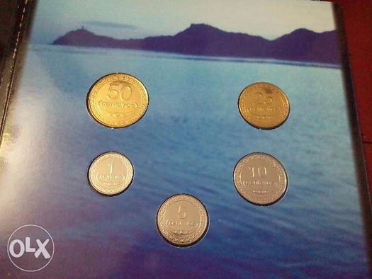 Coleção primeiras moedas correntes Timor Leste2003