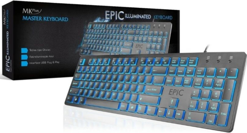 Teclado MK PLUS TG8120EPIC USB - Teclado Numérico Envio Grátis