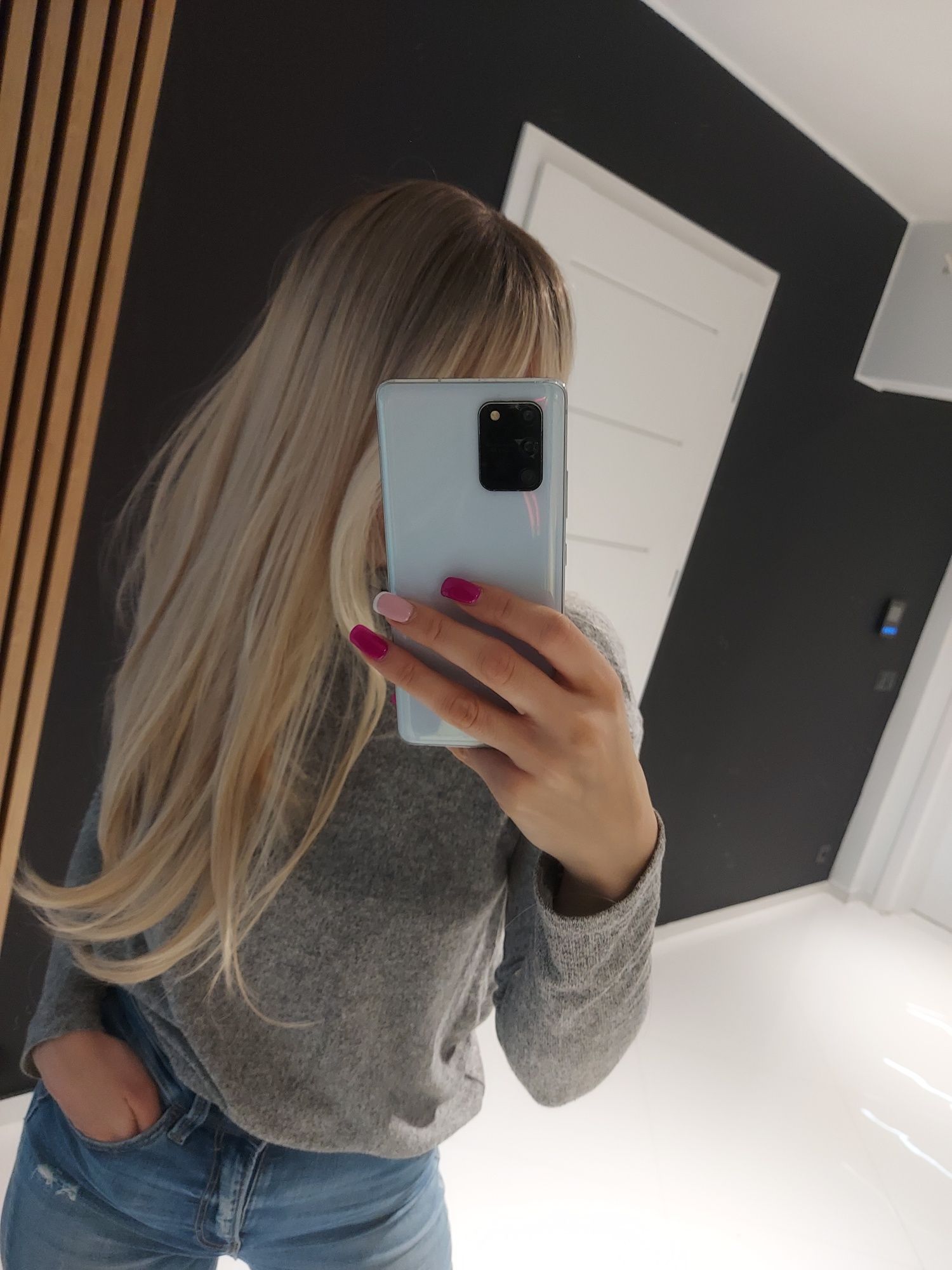 Peruka blond długie gęste włosy jak naturalne ombre
