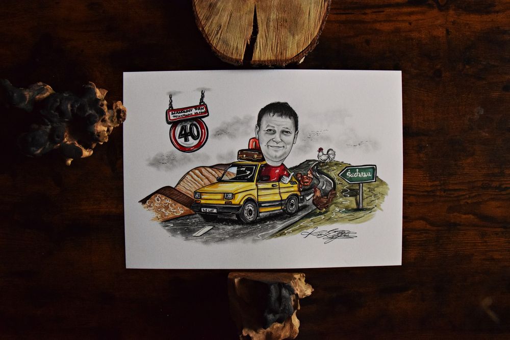 Karykatury na zamówienie ! Spersonalizowany prezent dla bliskich !