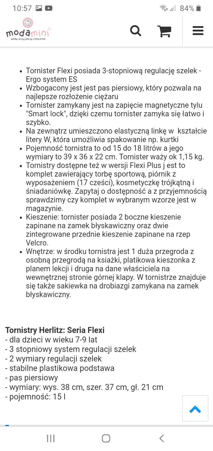 Tornister plecak Herlitz Flexi Pink Butterfly + 2 piórniki