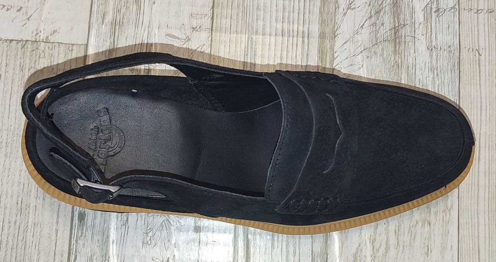 Черные замшевые лоферы Dr. Martens Romana, размер 36