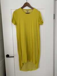 Sukienka letnia żółta kanarek Zara M midi