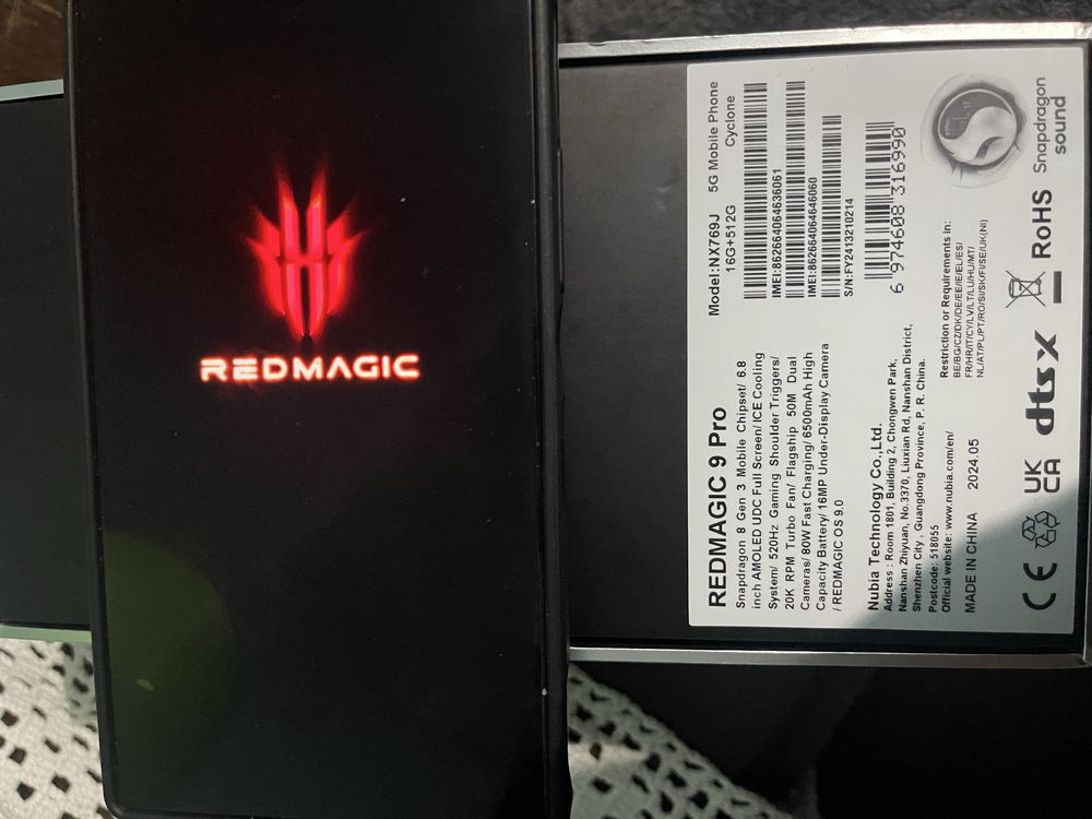 Telemóvel Nubia Redmagic 9 pro