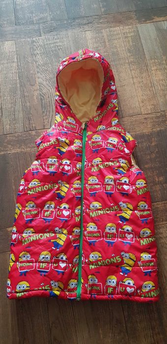 Жилетка дитяча міньони осіння 138