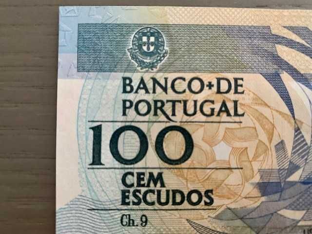 Nota de Portugal de 100 Escudos emitida em 1988