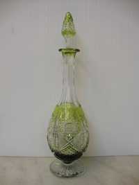 Decanter antigo em Cristal Verde