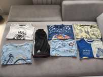 6 szt t-shirtów z krótkim rękawem + spodenki Adidas roz.122