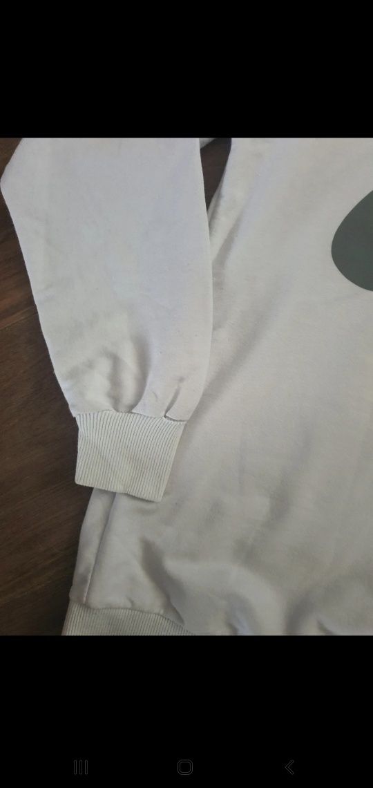 Biała Bawełniana Bluza Nike