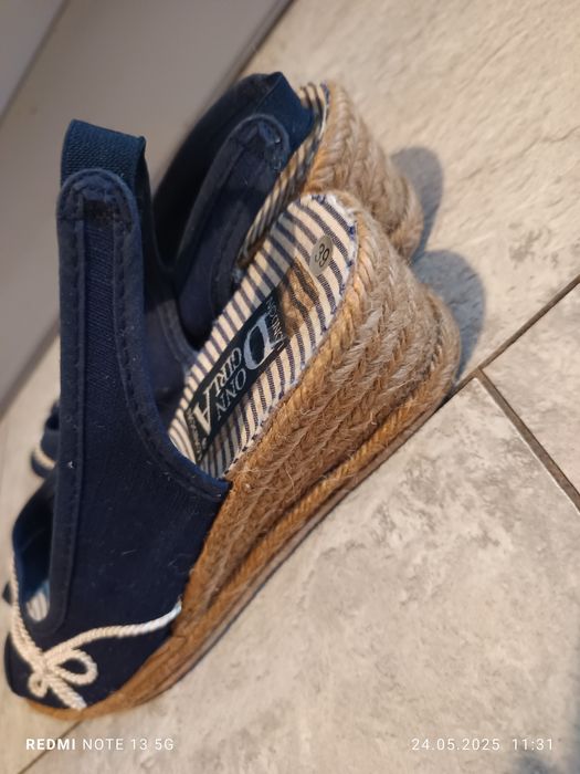 Sandały damskie na koturnie rozmiar 39