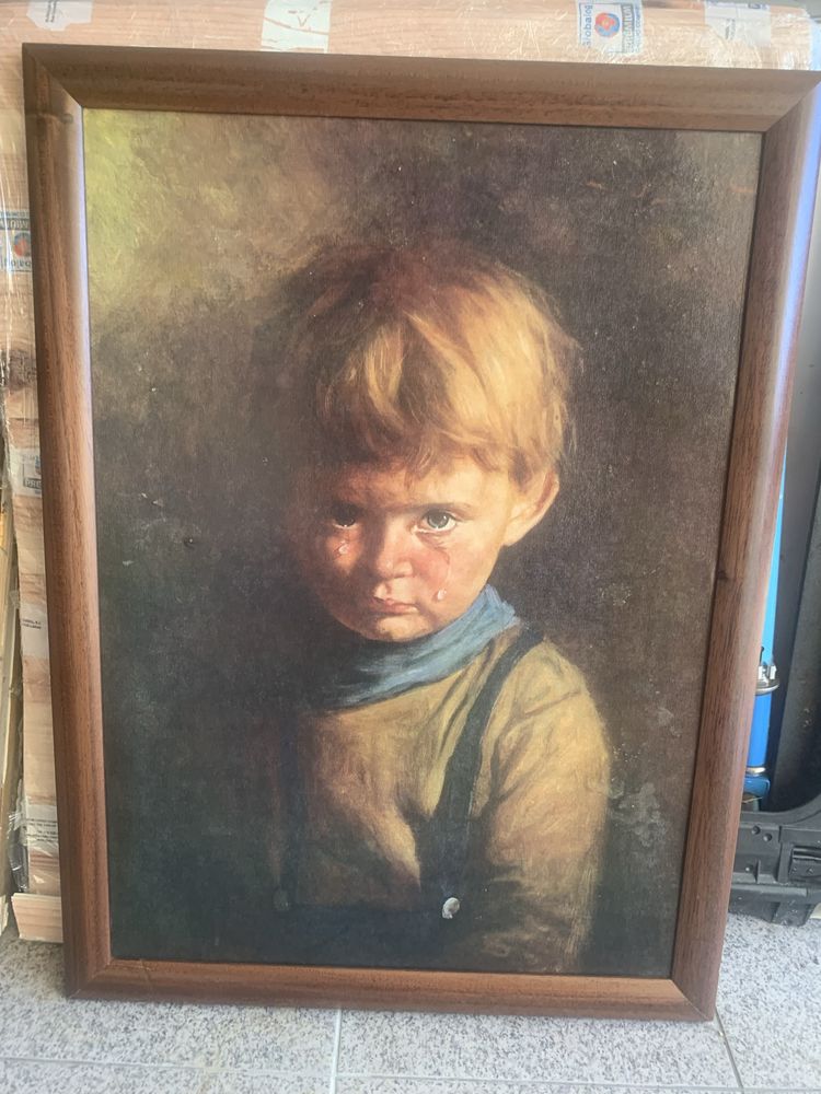 Quadro “menino que chora”
