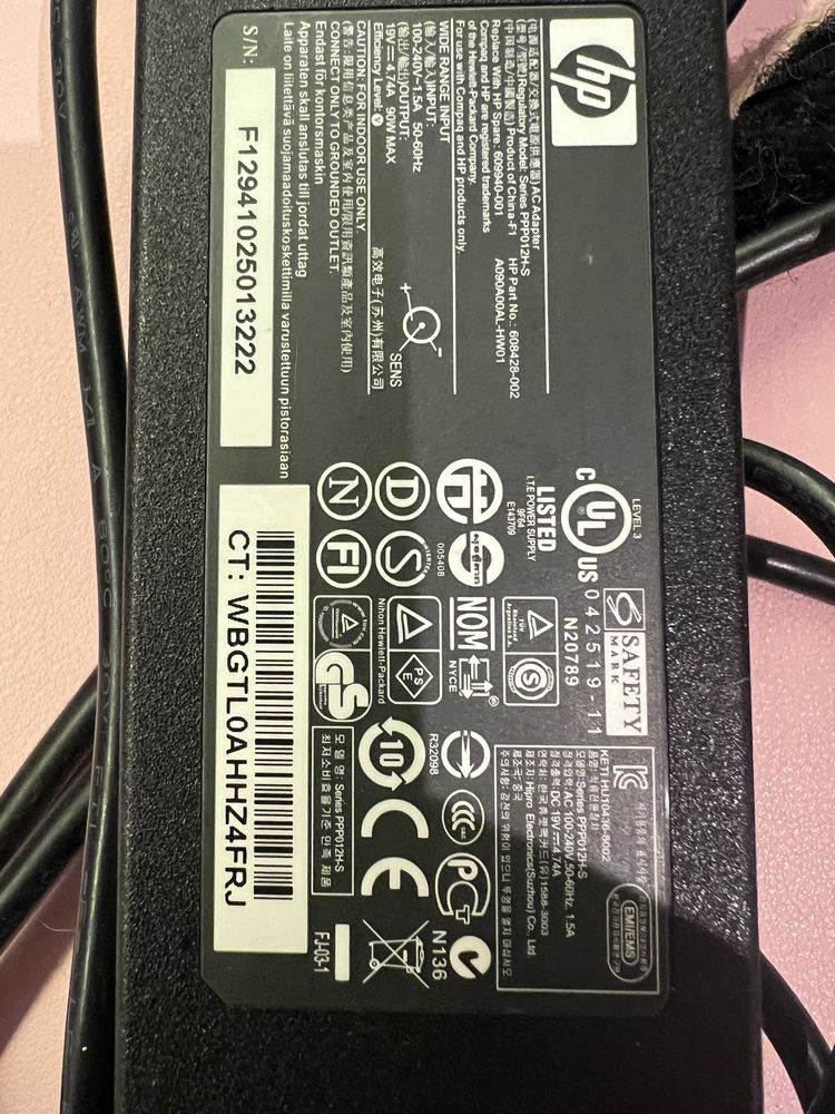 Carregador HP/COmpaq PPP012H