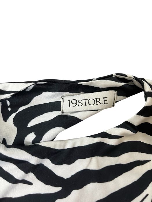 Боді з принтом зебри