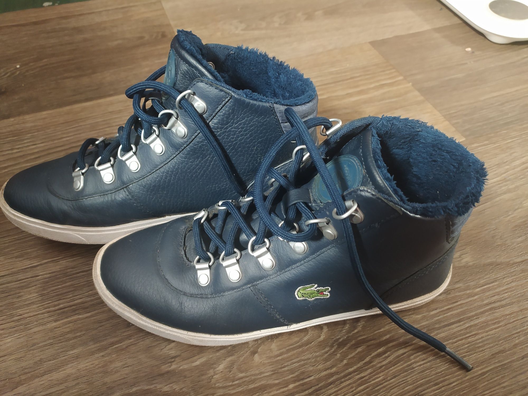 Кожаные ботинки Lacoste