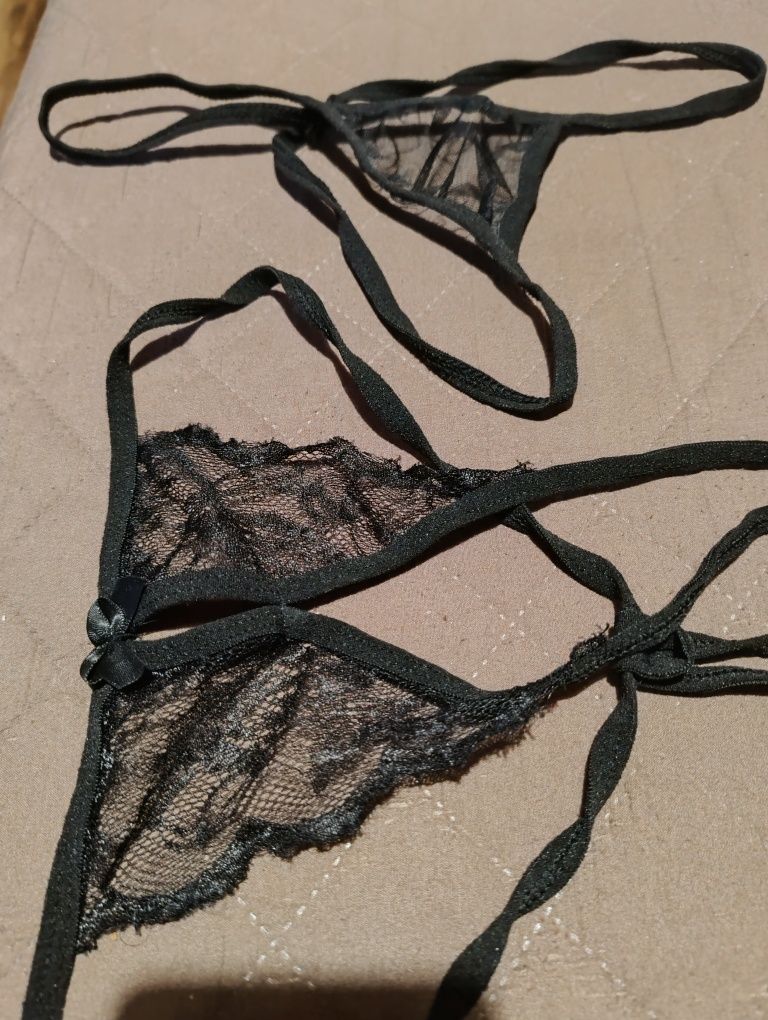 Staniczek sexi plus stringi + stringi gratis  nowe tylko rozpakowane