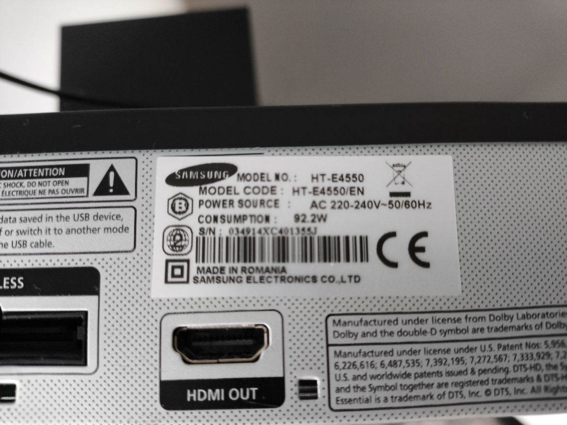 Zestaw kina domowego SAMSUNG