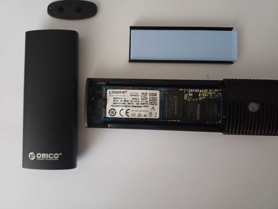 Disco Externo SSD Kingston 512GB NVMe + Caixa ORICO USB-C