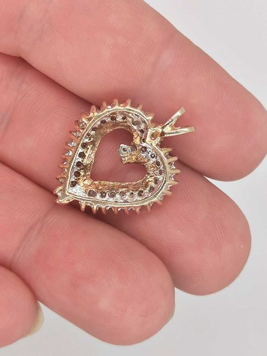 wisiorek serce złoto diamenty 1,00 karat 3,43 g certyfikat G.825