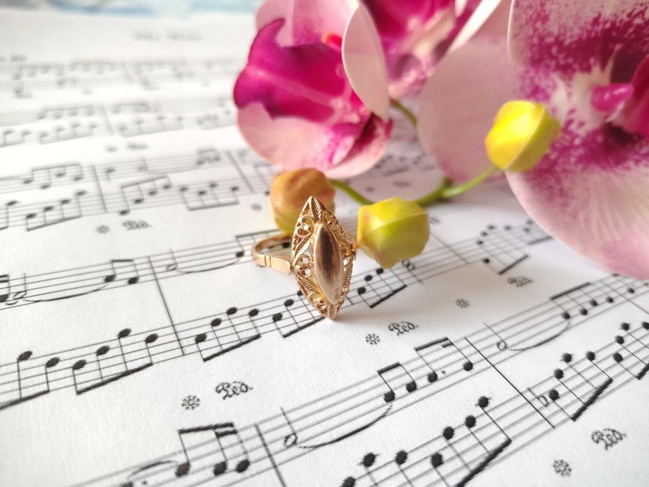 Золота каблучка Vintage Перстень радянське золото срср 583 проба 3,45