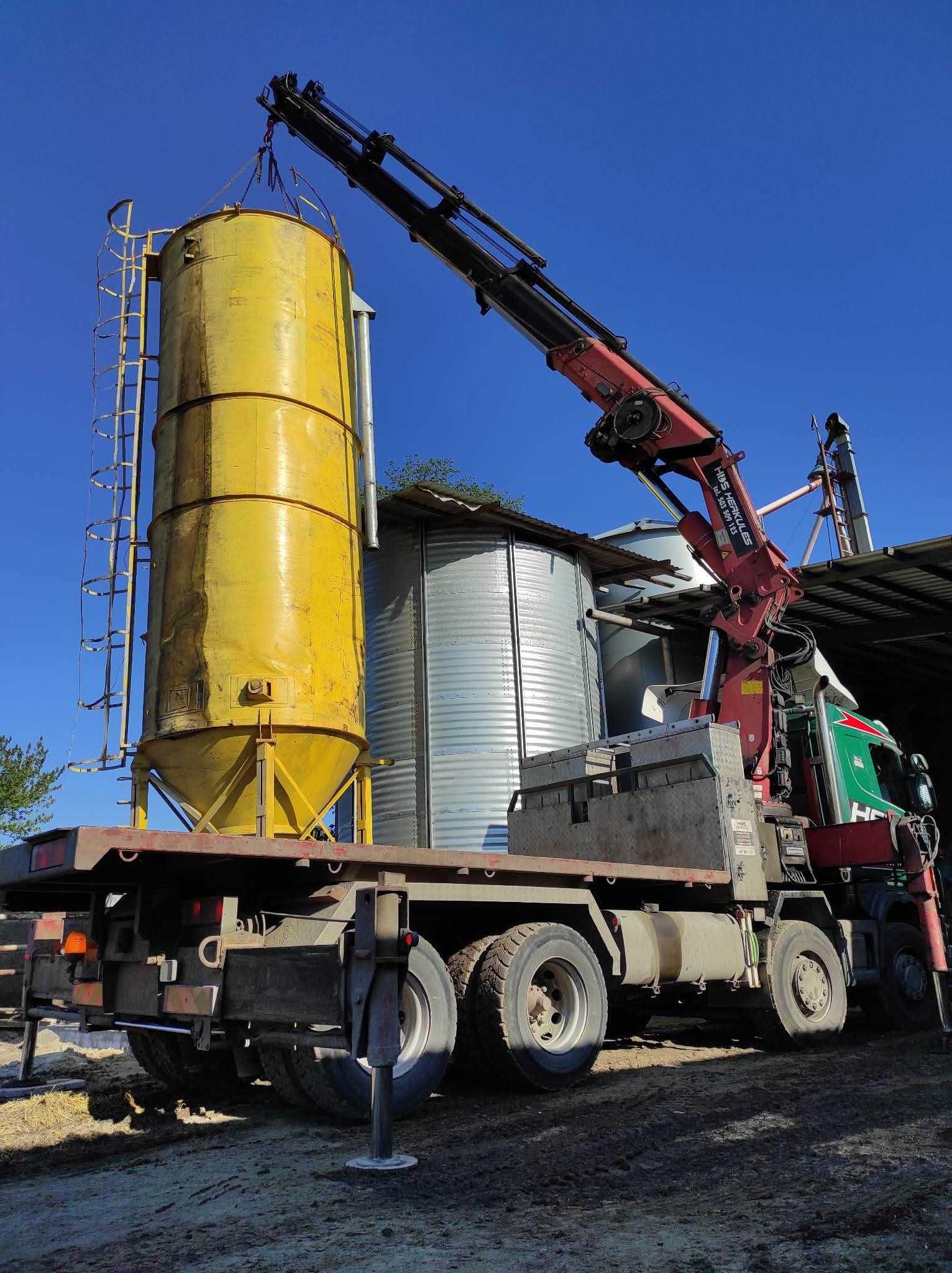 Transport HDS, Załadunek i Rozładunek, dźwig, żuraw, 18ton, wysięg 24m