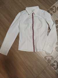 Блуза, рубашка белая с украинским орнаментом