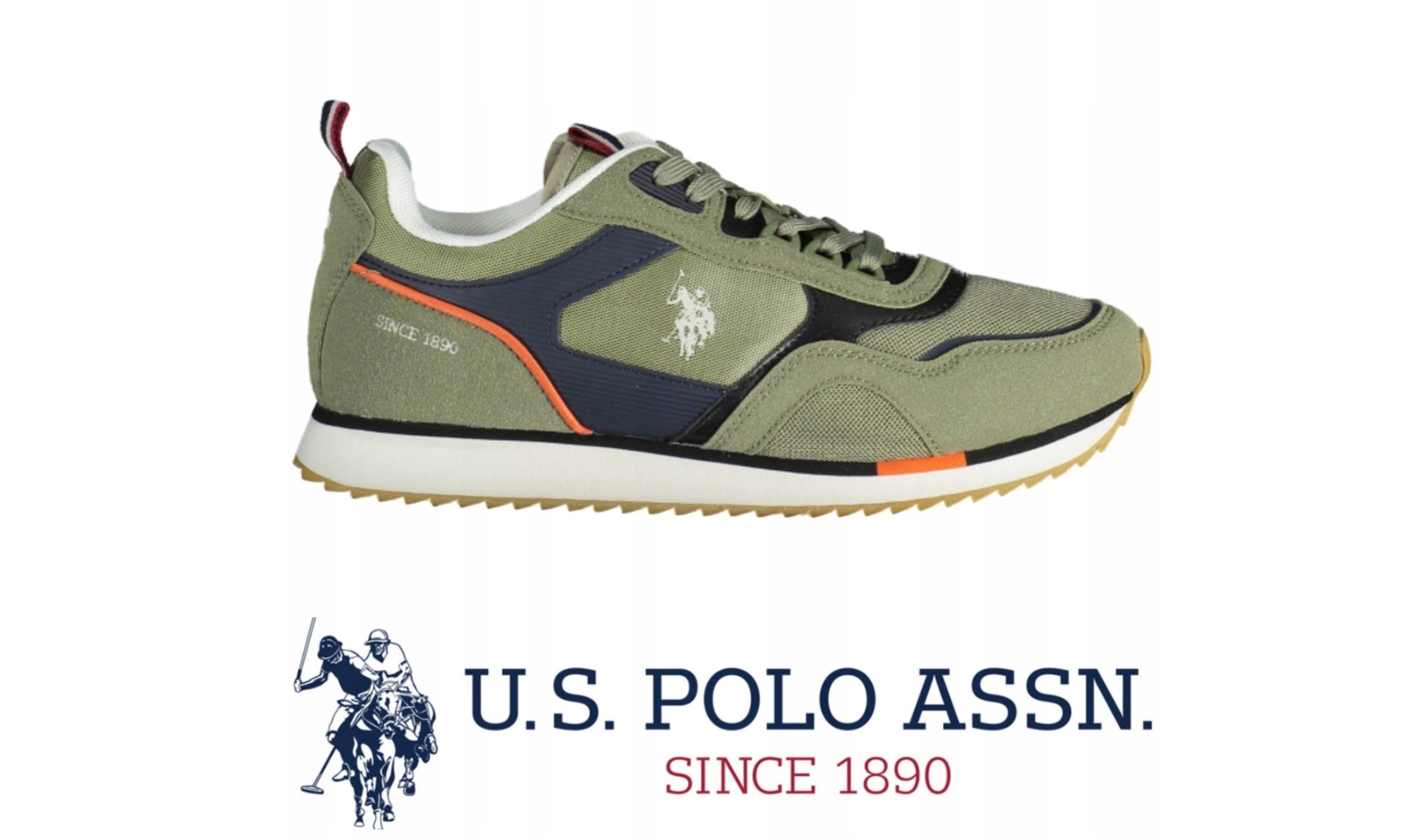 Buty sneakersy męskie U.S Polo Assn. GRE-BLK01 43