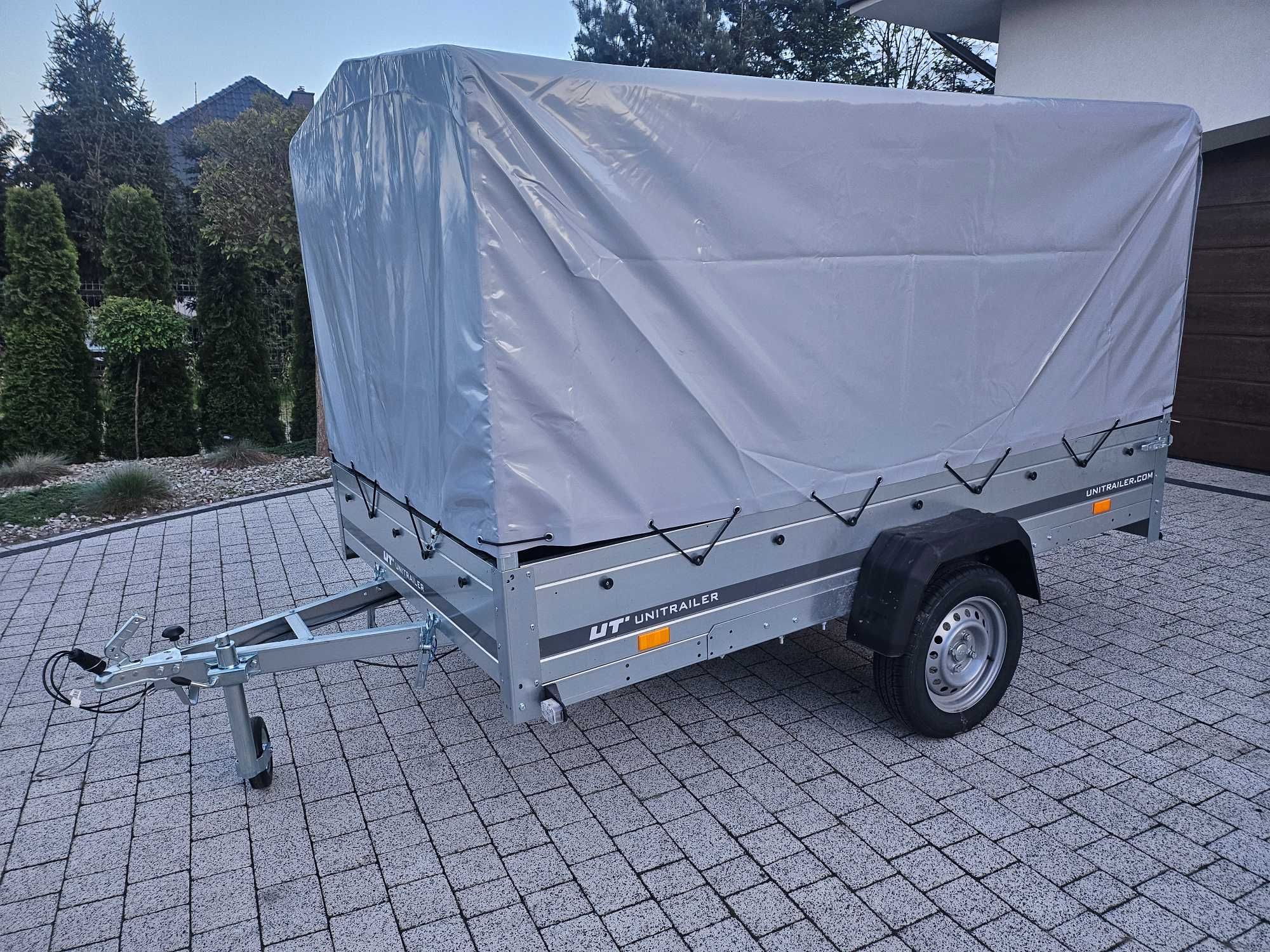 Wypożyczę przyczepkę samochodową lekką 750kg 150x265 plandeka łamana