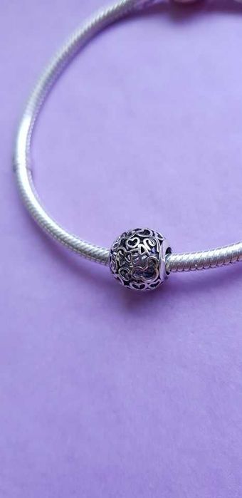 charms zawieszka srebro 925 ażurowa myszka Miki