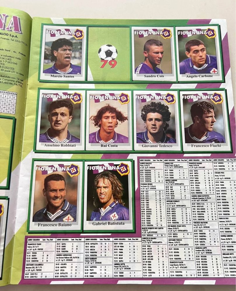 Caderneta cromos futebol