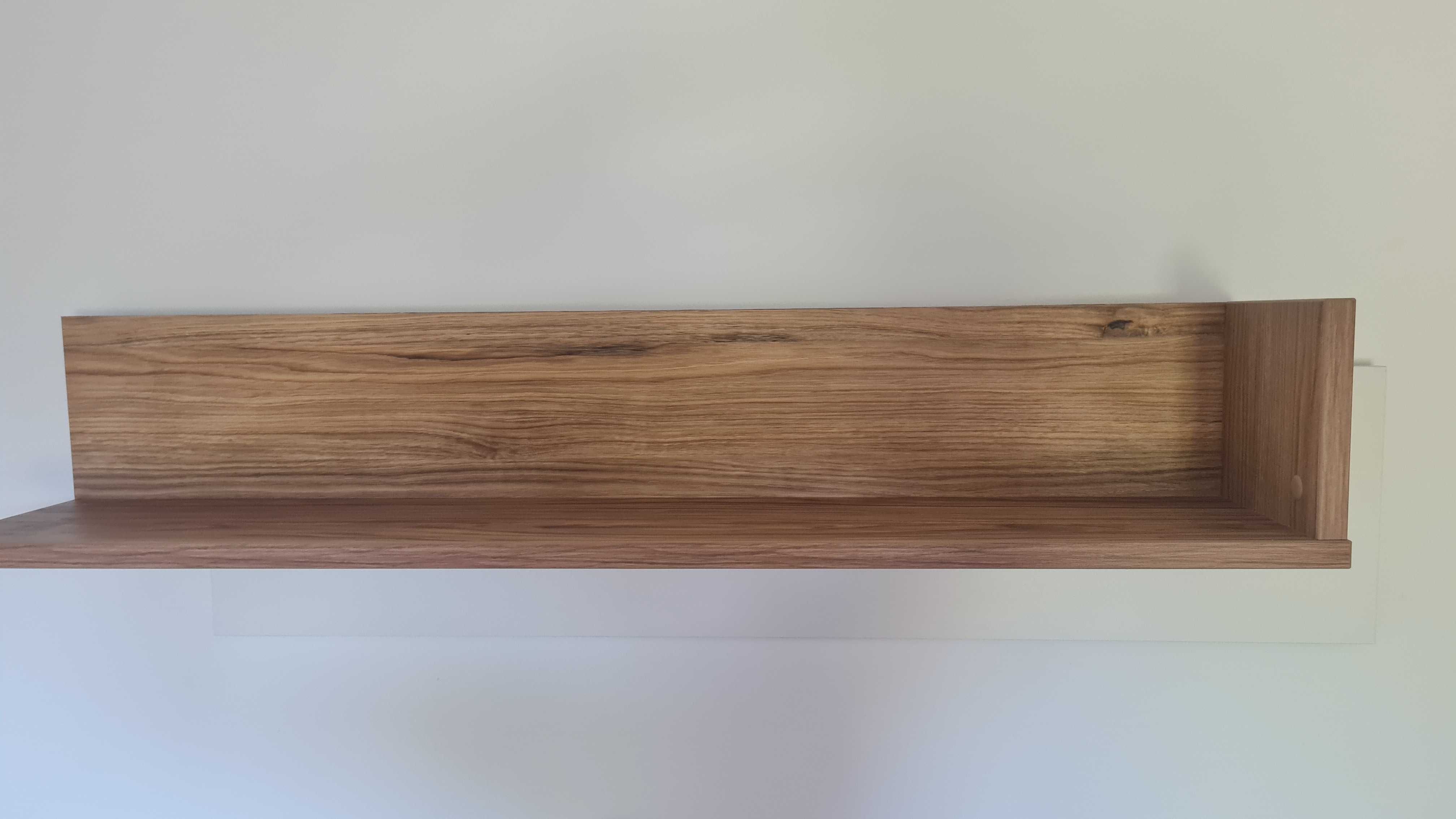 Półka podwieszana drewniana 128x33cm