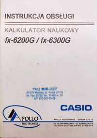 Instrukcja obsługi do Kalkulatora naukowego CASIO fx-6200G/fx-6300G