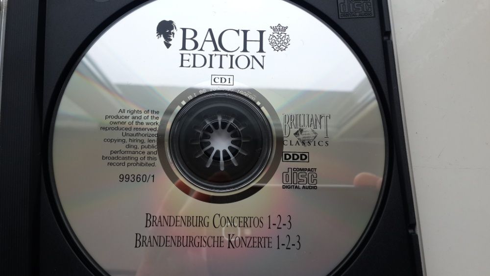 CD BACH,БАХ 160шт , збірник , CD Box класика