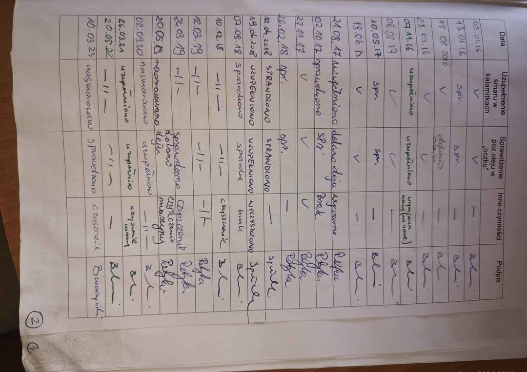 Grubościówka 3 noże Elsinor 60cm  z papierami.
