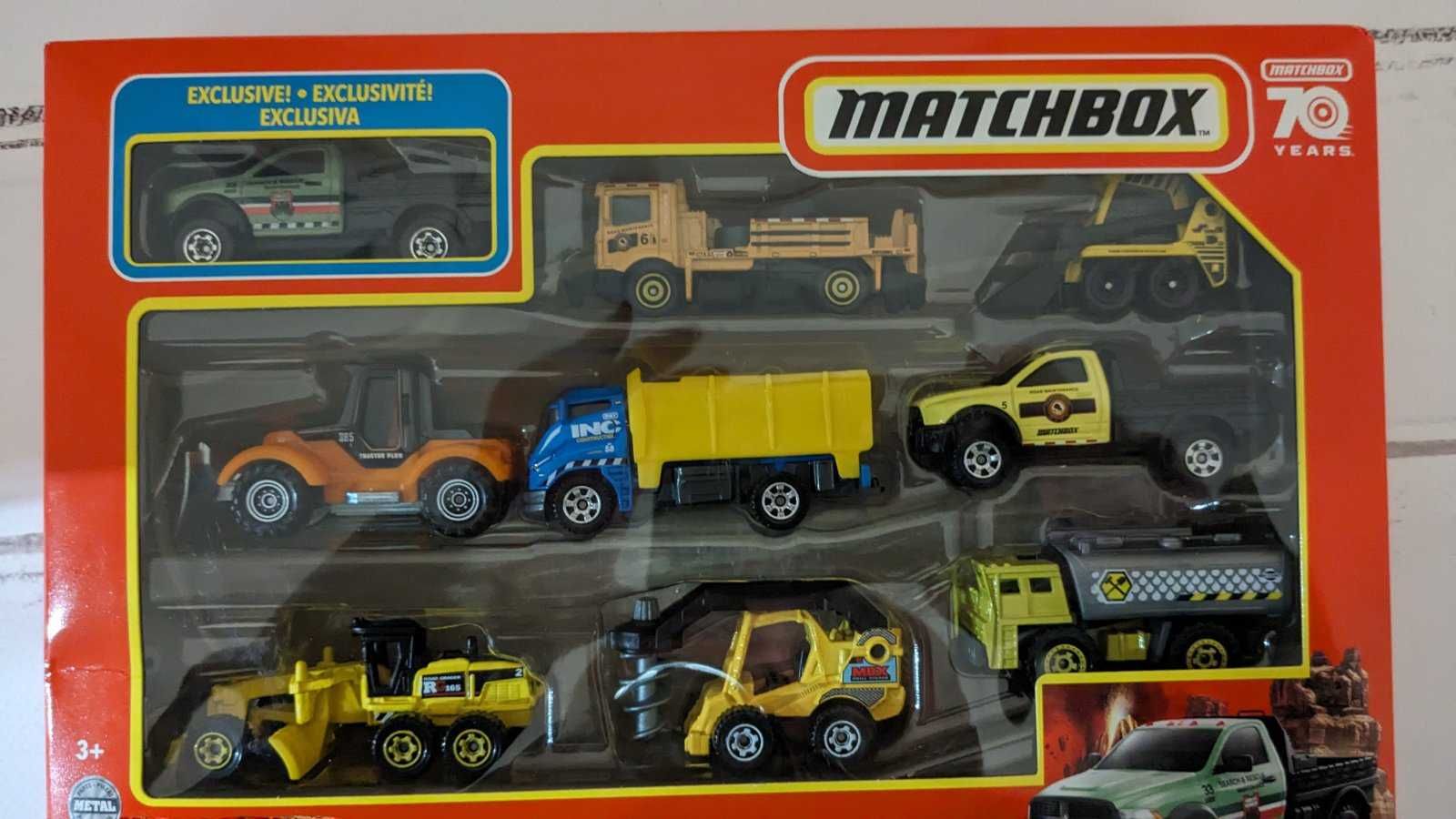 Matchbox Cars комплект реалістичних вантажівок, колекційний набір