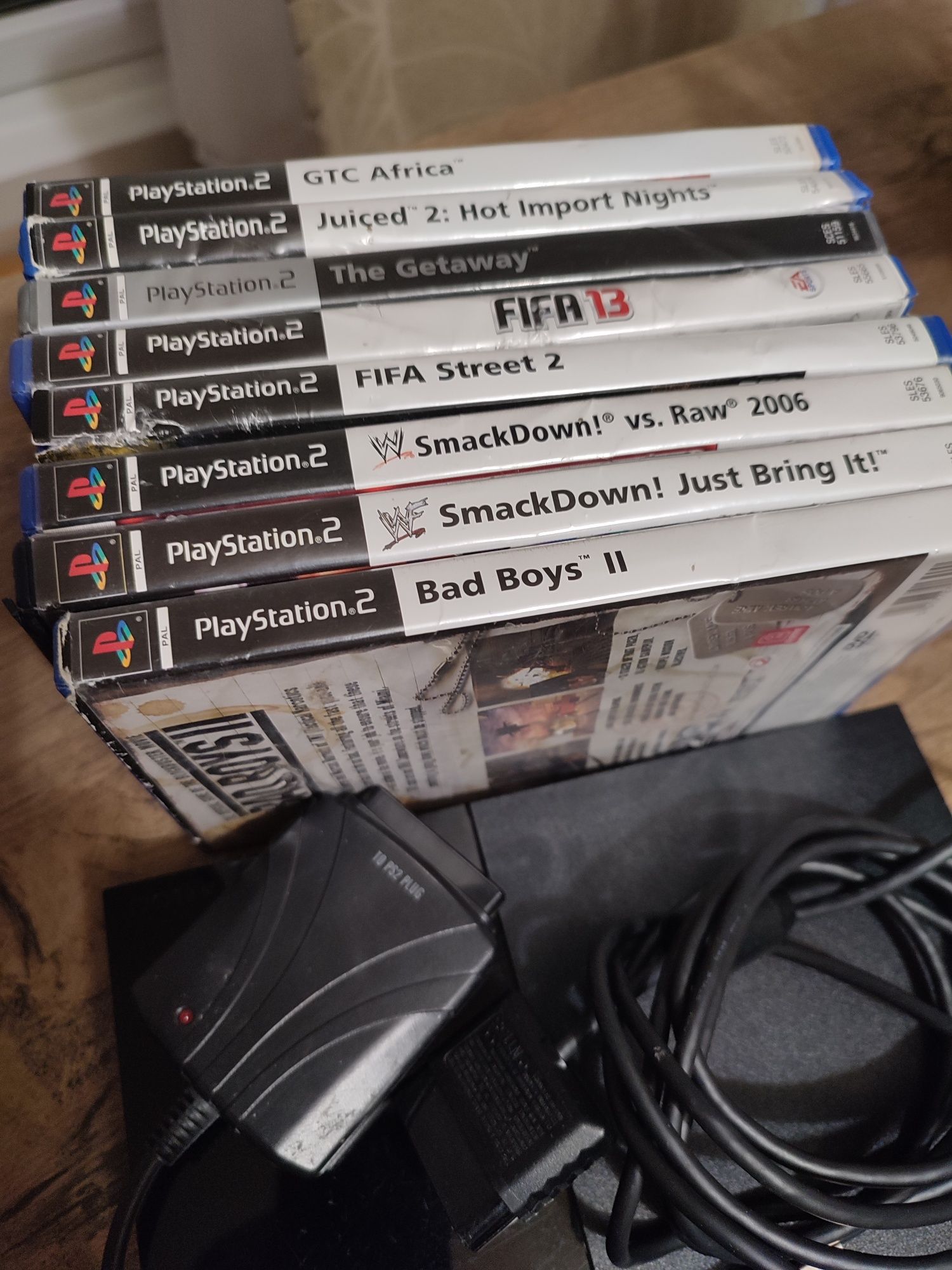 PS2 plus 9 gier pad okablowanie