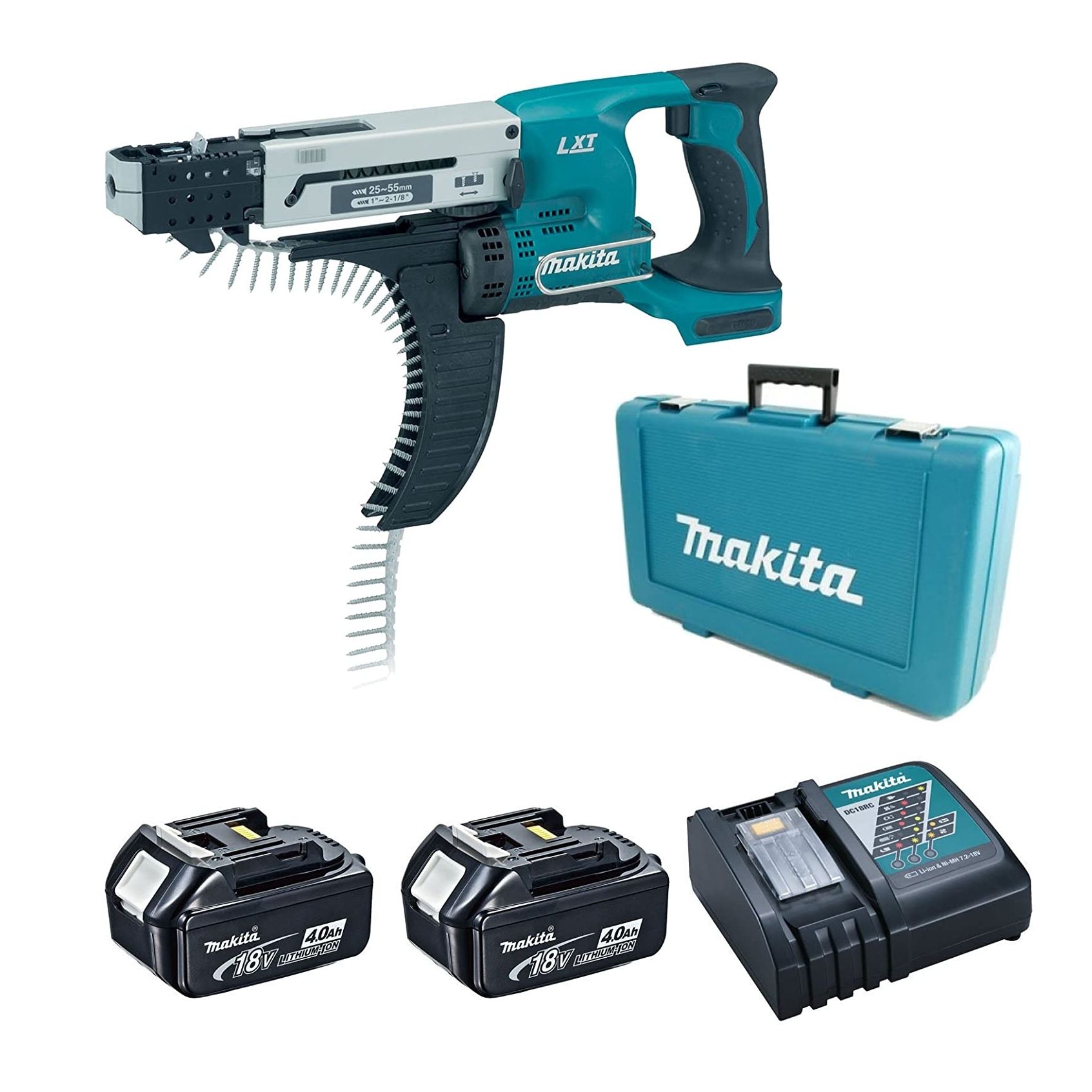 MAKITA wkrętarka akumulatorowa z magazynkiem DFR550RFE (bosch, yato)