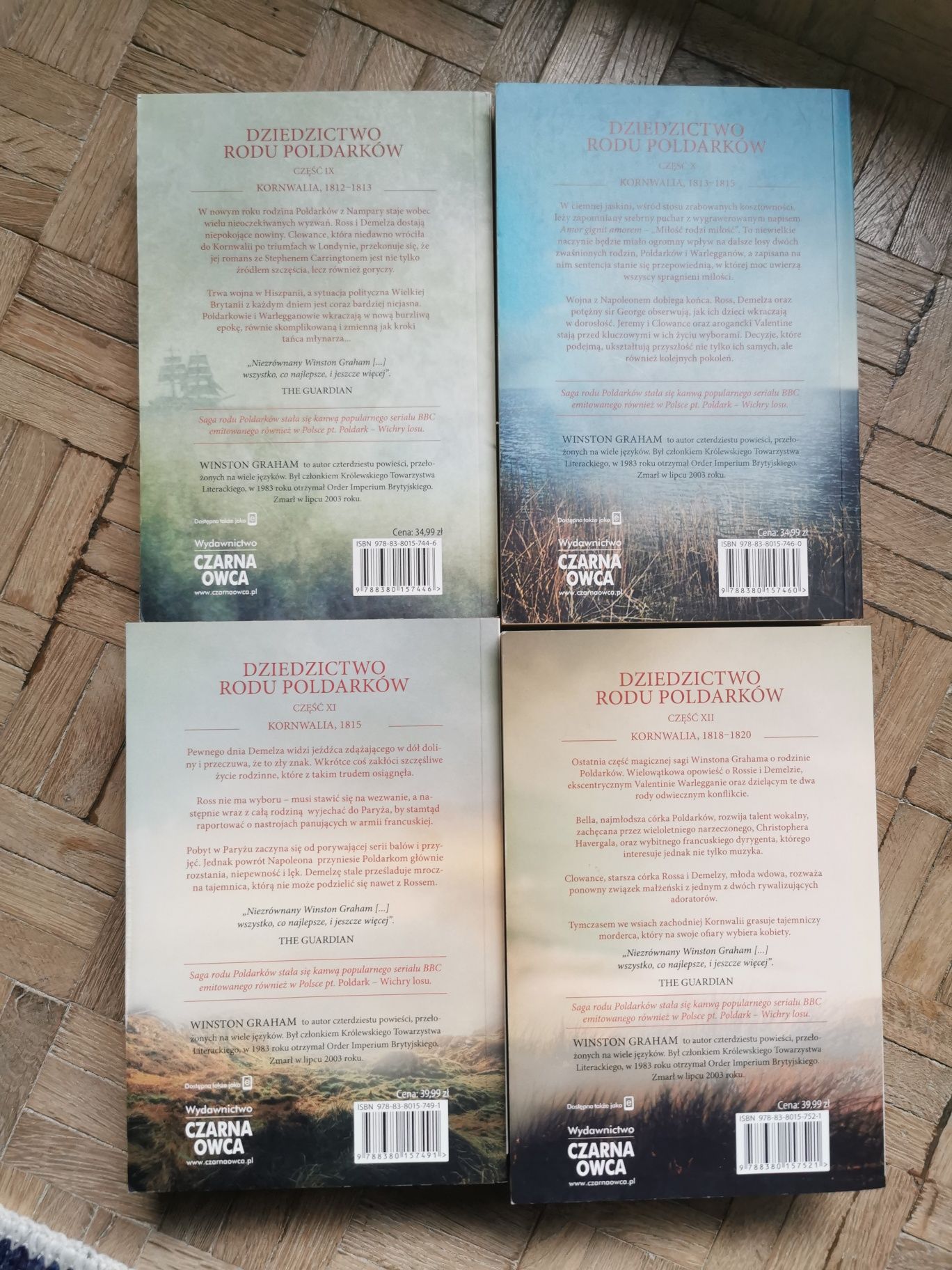 Dziedzictwo Rodu Poldarków/Poldark - Winston Graham 12 tomów