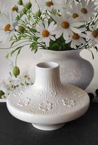 Stara porcelana wazon space age z reliefem Edelstein  Design WGP