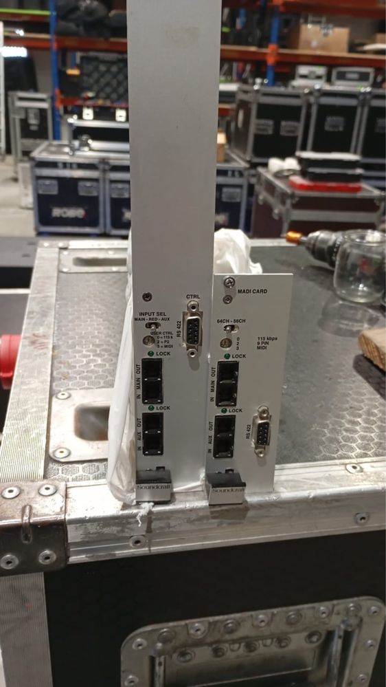 2 MADI card fibra otica Soundcraft VI